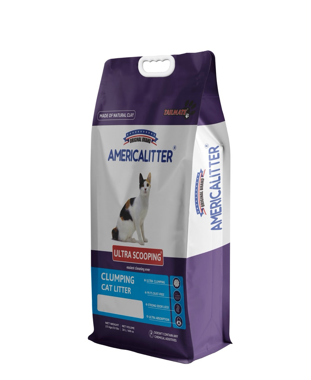 AMERICALITTERTM ULTRA SCOOPING 15KG ALUS15